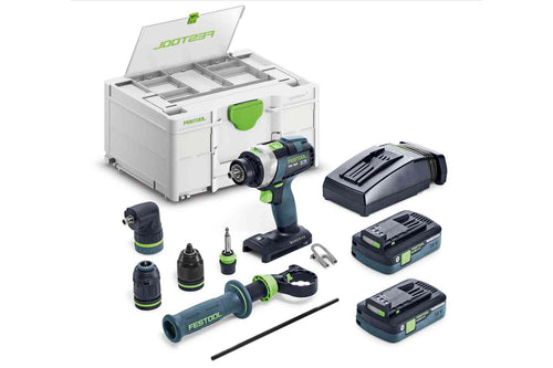 Cordless Drill QUADRIVE TPC 18/4 HPC4,0 I-Set