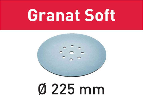 Abrasive sheet Granat Soft STF D225 P400 GR S/25