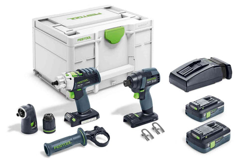 Impact Driver and Percussion Drill Set TID18 HPC 4,0 I-Set PDC18
